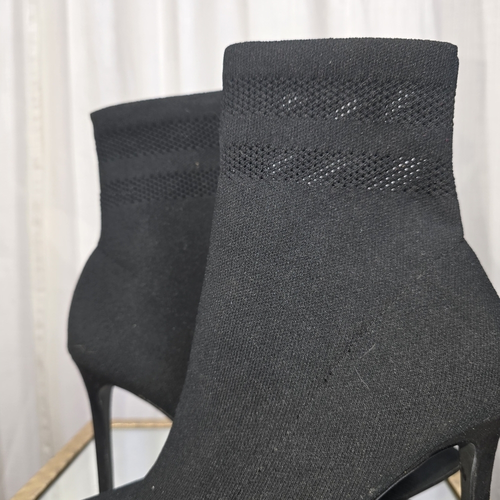 Steve Madden Black Sock Boots - Picture 9 of 11
